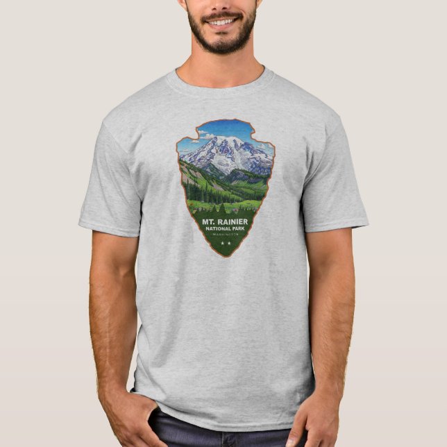 T-shirt Mt. Rainier National Park Arrowhead (Devant)