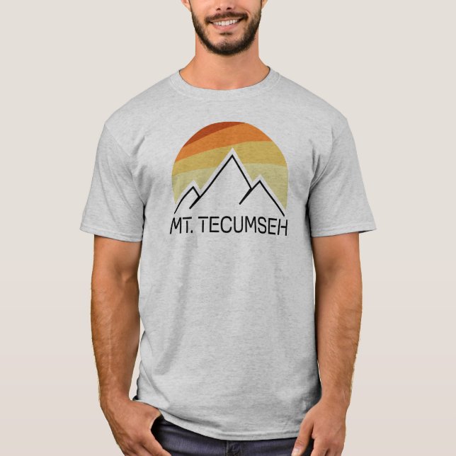 T-shirt Mt. Tecumseh New Hampshire Retro (Devant)