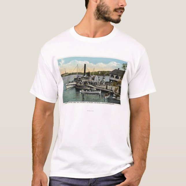 T-shirt Mt. Washington, vapeurs de gouvernement Endicott (Devant)