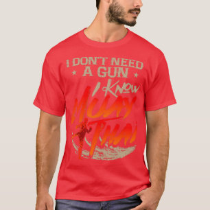 T-shirt Muay Thai Je N'Ai Pas Besoin D'Un Arme À Feu Je Co