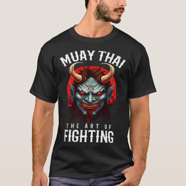 T-shirt Muay Thai Oni Warrior Fight Team (Devant)