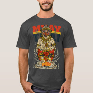 T-shirt Muay Thai Tattoo Hanuman L'art des huit membres TS
