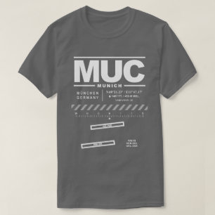 T-shirt MUC de l'aéroport de Munich