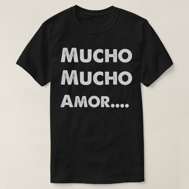 T-shirt Mucho Mucho Amor Walter Mercado  (Design devant)