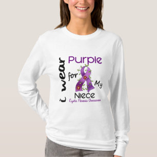 T-shirt Mucoviscidose je porte le pourpre pour ma nièce 4