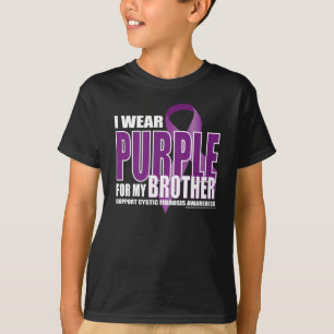 T-shirt Mucoviscidose : Pourpre pour le frère