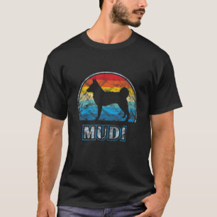 T-shirt Mudi Chien de Design Vintage