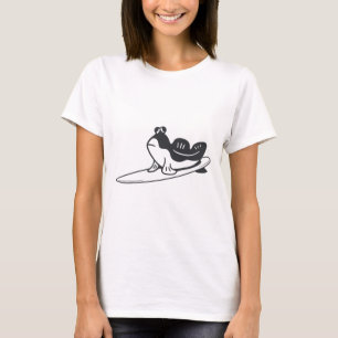 T-shirt Mudskipper fait du surf. Design minimaliste pour s