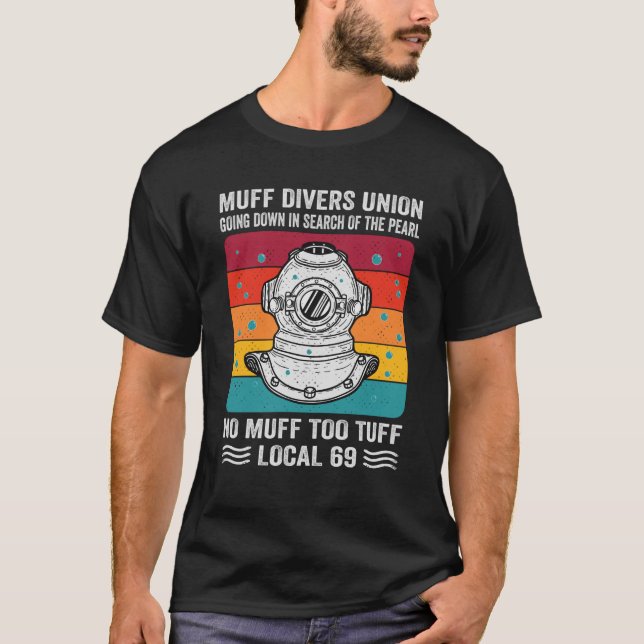 T-shirt Muff Divers Union Se Déplace À La Recherche De L'O (Devant)
