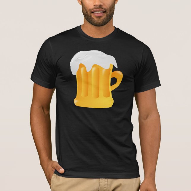 T-shirt Mug de bière à la crème (Devant)