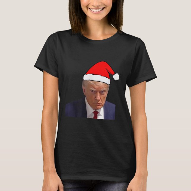 T-shirt Mugshot Trump Picture - Prison Mug Shot Funny Chri (Devant)