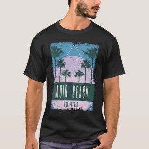 T-shirt Muir Beach Californie CA Vintage Vaporwave Rétro 8