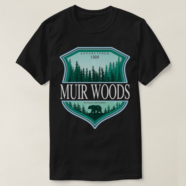 T-shirt Muir Woods California National Monument Redwood Pa (Design devant)