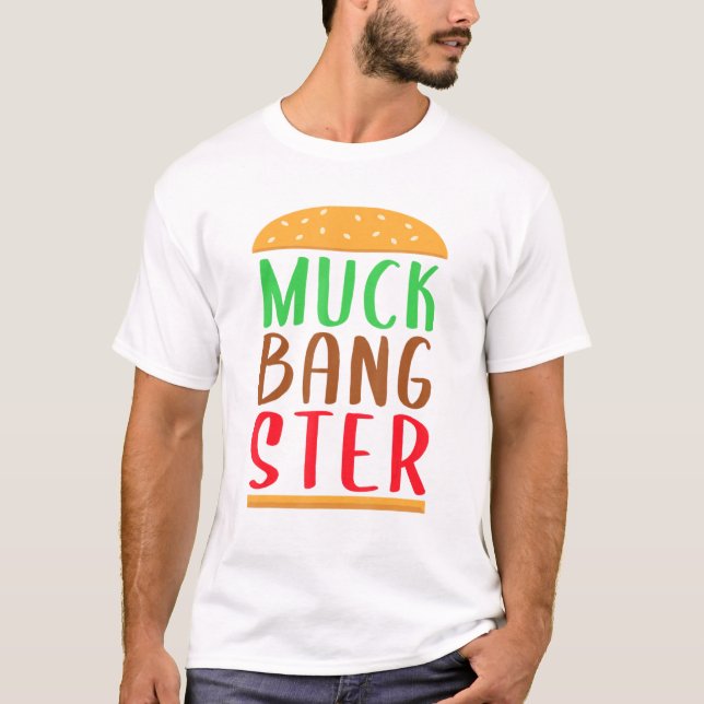 T-shirt Mukbangster Muckbang Asmr Hamburger Sound Therapy (Devant)