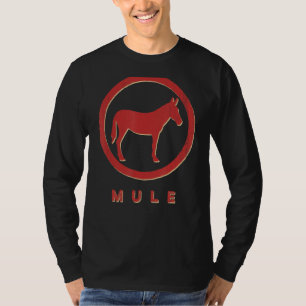 T-shirt Mule Vintage Retro Style Animal
