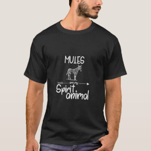 T-shirt Mules Sont Mon Esprit Animal Don Pour Hommes Femme