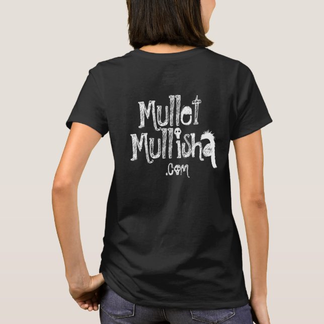 T-shirt Mullisha Mullet noir féminin (Dos)