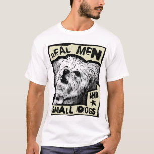 T-shirt Multi-Poo : vrais hommes et petits chiens
