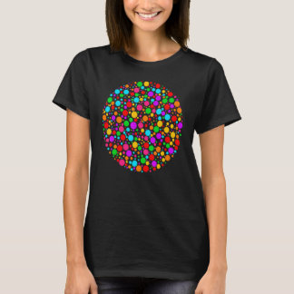 T-shirt Multicolor Rainbow Colored Polka Dot International