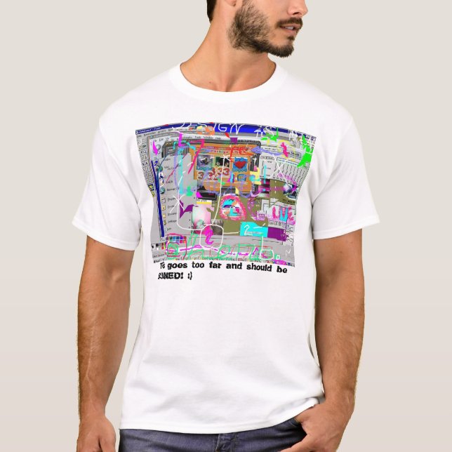 T-shirt Multiple-Copyright-violation (Devant)