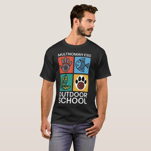 T-shirt Multnomah ESD - école extérieure (Devant entier)