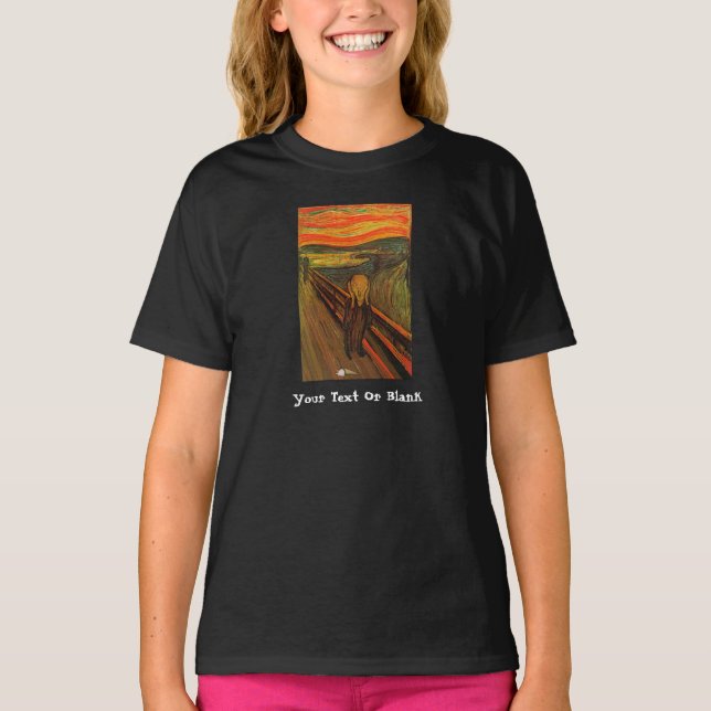 T-shirt Munch - Le cri de glace (Devant)
