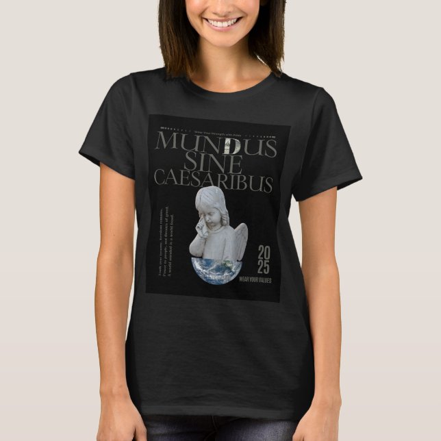 T-shirt Mundus Sine Caesaribus | Art unique (Devant)