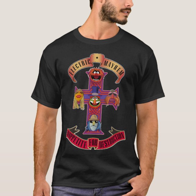 T-shirt Muppetite For Mayhem friend retro (Devant)
