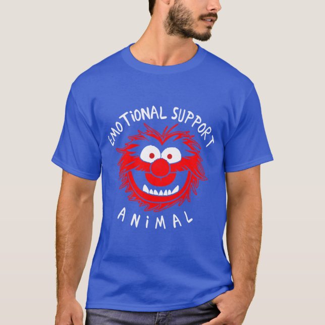 T-shirt Muppets Emotional Support Animal boy retro (Devant)