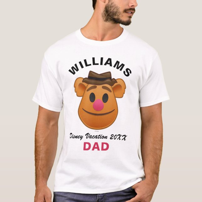 T-shirt Muppets| Fozzie Bear Emoji - Vacances en famille (Devant)