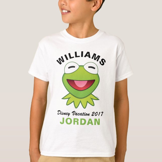 T-shirt Muppets| Kermit The Frog Emoji - Vacances en famil (Devant)