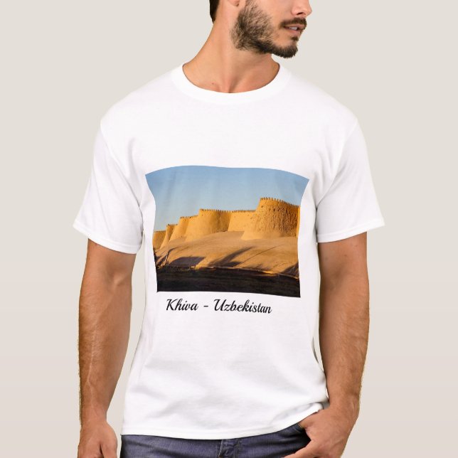 T-shirt Mur de ville de Khiva - Ouzbékistan, Asie centrale (Devant)