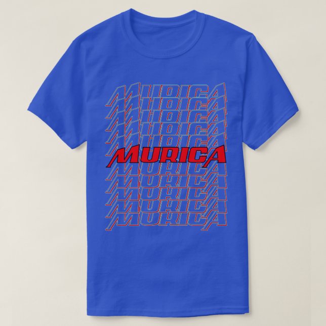 T-shirt Murica neon (Design devant)