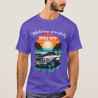 T-shirt Mûrissant avec grâce depuis 1979 Classique amie