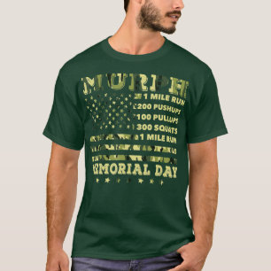 T-shirt Murph 2021 Workout Challenge American Memorial Day