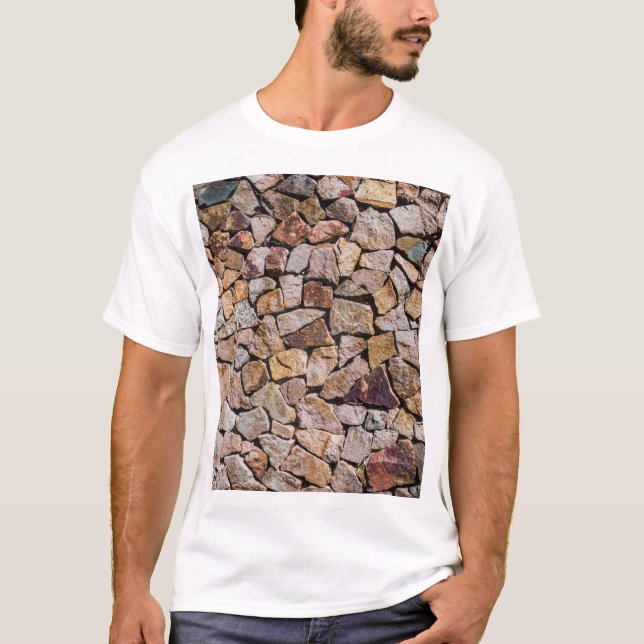 T-shirt Murs traditionnels en pierre cassée (Devant)