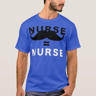 T-shirt Murse Homme Infirmière Mustache