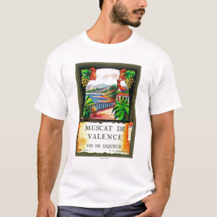 T-shirt Muscat De Valence Wine LabelEurope