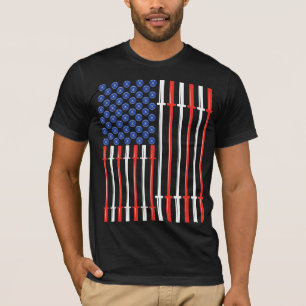 T-shirt Muscle américain - chemise de forme physique de