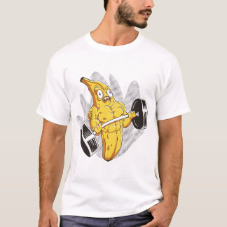 T-shirt Muscle Banana – Funny Cartoon Bodybuilder Banana