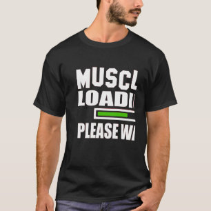 T-shirt Muscle Chargement Plaisant Attendre