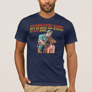 T-shirt Muscle de coup d'ouragans de Roofer étreignant le