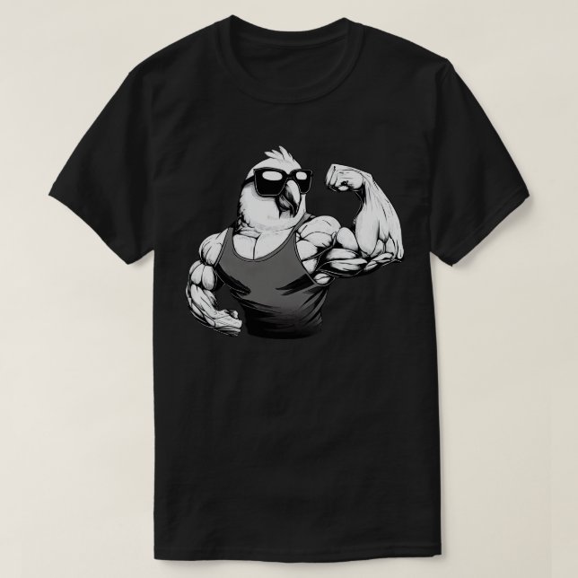 T-shirt Muscle de perroquet (Design devant)
