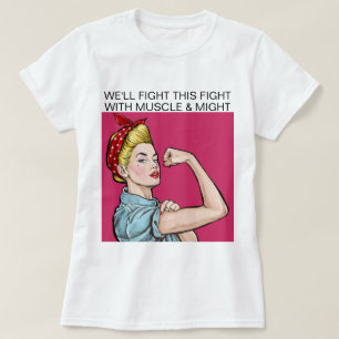 T-shirt Muscle de sensibilisation au cancer et Might c SRF