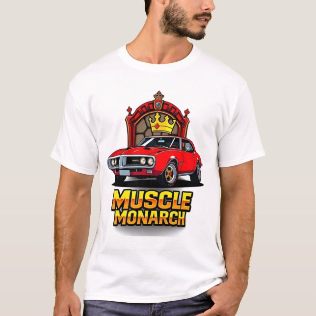 T-shirt Muscle Monarch 1968 Pontiac Firebird (Devant)