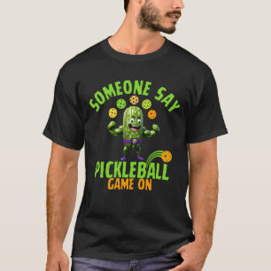 T-shirt Musclé Pickle Quelqu'Un Dit Pickleball