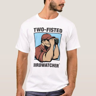 T-shirt Muscle Two-Fisted de représentation de Birdwatcher