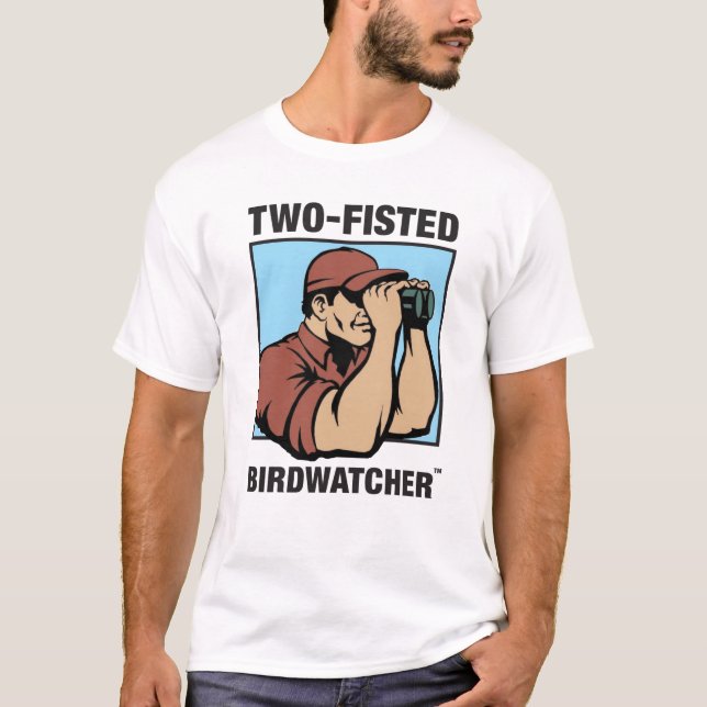 T-shirt Muscle Two-Fisted de représentation de Birdwatcher (Devant)
