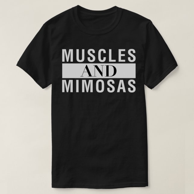 T-shirt Muscles Et Mimosas (Design devant)