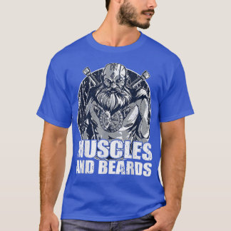 T-shirt Muscles forts et barbes robe de culturiste pour